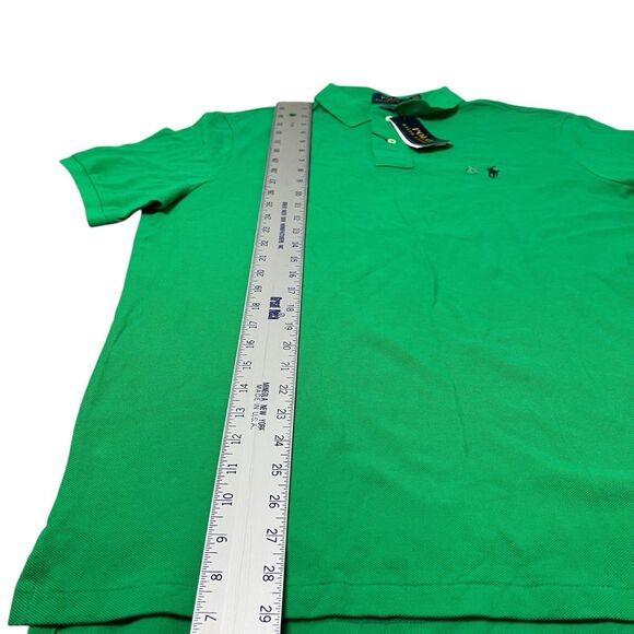 Ralph Lauren Shirt Green Polo Classic Fit Colorful Preppy Black Pony SS Mens L - Picture 3 of 11